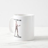 本物の過度に男らしい人 コーヒーマグカップ (正面左)