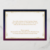 本物の金箔 イエスが理由 クリスマス 誕生カード 箔シーズンカード (裏面)