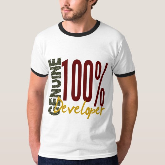 本物の開発者 Tシャツ (正面)