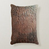 本物の革のテクスチャバックグラウンド、クローズアップ、embo アクセントクッション (正面(垂直))