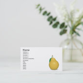 本物の黄金の梨 名刺 (スタンド正面)