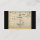 本物の1690年海賊地図 名刺 (裏面)