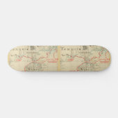 本物の1690海賊マップ（装飾あり） スケートボード (横)