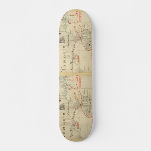 本物の1690海賊マップ（装飾あり） スケートボード (正面)