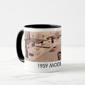 本物の1959現代主義の住宅のマグ マグカップ (正面左)