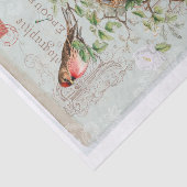 本物の（AIでない）ビクトリア時代の鳥のコラージュ 薄葉紙 (詳細)