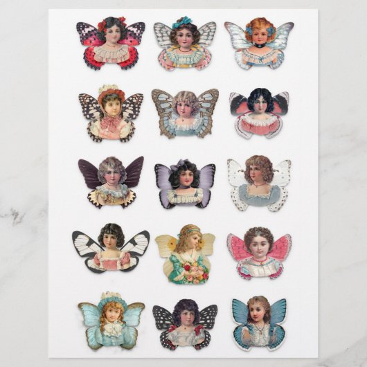 本物の（AIではない）ヴィンテージビクトリアン時代の妖精 (正面)