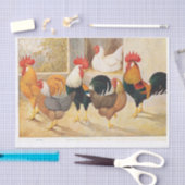 本物の（AIではない）鶏と鶏の鶏 薄葉紙 (クラフト)