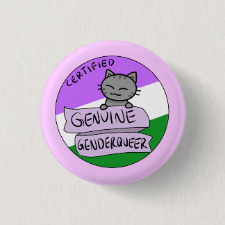 本物のGenderqueer 缶バッジ