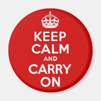 本物のKeep Calm and Carry Onオリジナルレッド マグネット
