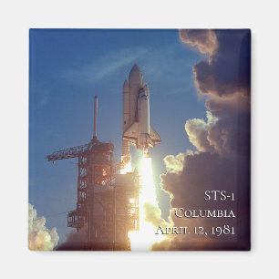 本物のNASAフォト宇宙シャトル「コロンビアSTS-1」 マグネット