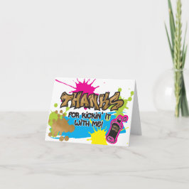 本物はやめられないGraffitiスタイル サンクスカード カード