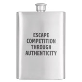本物を通じて競争から逃れる フラスク (正面)