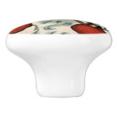 本物メリーなヴィンテージのクリスマス、レトロ素朴repro セラミックノブ (側面)