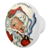 本物メリーなヴィンテージのクリスマス、レトロ素朴repro セラミックノブ (右)