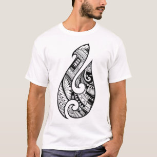 本物伝統的のまおりタトゥー。ニュージーランド。 Tシャツ