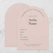 本物証明書アートテンプレート 招待状 (正面/裏面)