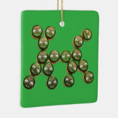 本物 チャン ビール キャップ 犬 セラミックオーナメント (右)