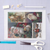 本物（AIではない）のヴィンテージサンタクロースはがき 薄葉紙 (クラフト)