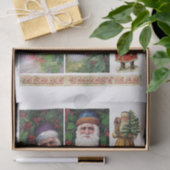 本物（AIではない）のヴィンテージサンタポストカードとスクラップ 薄葉紙 (ギフト)