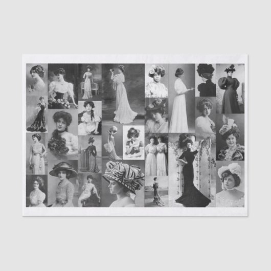 本物（AIではない）のヴィンテージビクトリアンの写真 薄葉紙 (正面)