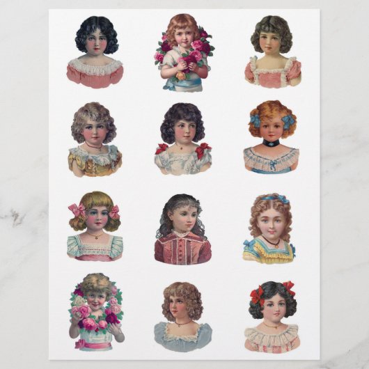 本物（AIではない）のヴィンテージビクトリアン時代の子供 (正面)