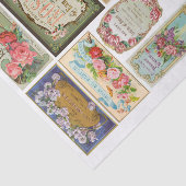 本物（AIではない）のヴィンテージビクトリアン香水ラベル 薄葉紙 (詳細)