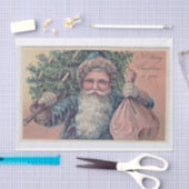 本物（AIではない）のヴィンテージ大型サンタハガキ 薄葉紙 (クラフト)