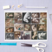 本物（AIではない）のヴィンテージ女性と馬の写真 薄葉紙 (クラフト)