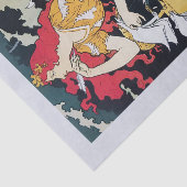 本物（AIではない）アールヌーボー広告ポスター 薄葉紙 (詳細)