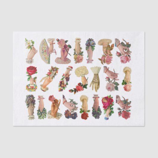 本物（AIではない）ヴィンテージハンドウィムシーエフェメラ 薄葉紙 (正面)