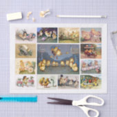 本物(AI)ヴィンテージイースターシックエフエメラ 薄葉紙 (クラフト)