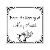 本猫パーソナライズされた自墨加工ゴム印 セルフインキングスタンプ (デザイン)