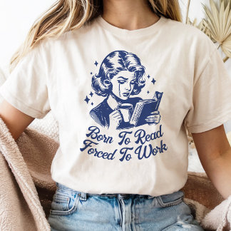 本生まれを読無理やり勉強させおもしろいる Tシャツ
