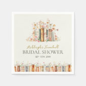 本素朴テーマフローラブライダルシャワーパーティー スタンダードカクテルナプキン (正面)