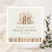 本素朴テーマフローラブライダルシャワーパーティー スタンダードカクテルナプキン