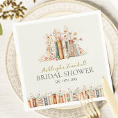 本素朴テーマフローラブライダルシャワーパーティー スタンダードカクテルナプキン