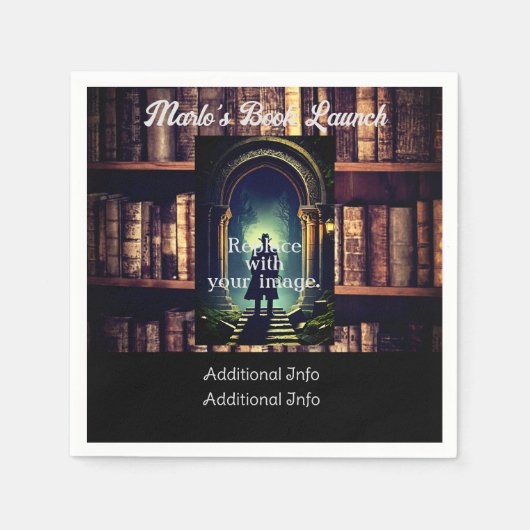 本素朴棚の背景 スタンダードカクテルナプキン (正面)