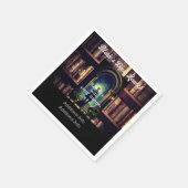 本素朴棚の背景 スタンダードカクテルナプキン (角)