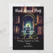 本素朴棚の背景 招待状 (正面)