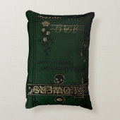 本素朴表紙クッショビクトリアンン花本 アクセントクッション (裏面(縦))