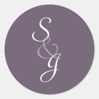 本結婚の封筒用シールナス ラウンドシール