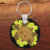 本羽ハワイアンの地図 キーホルダー (正面)