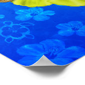 本羽ハワイアン航海のの地図 ポスター (角)