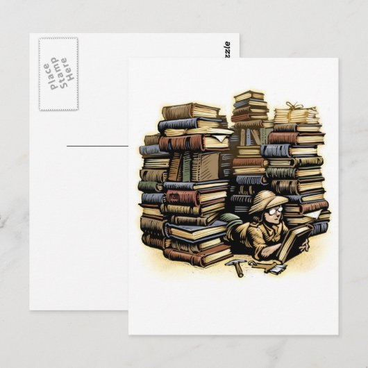 本考古学者はがき ポストカード (正面/裏面)