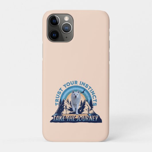 本能を信じて 北極オオカミの冒険アート Case-Mate iPhoneケース (裏)