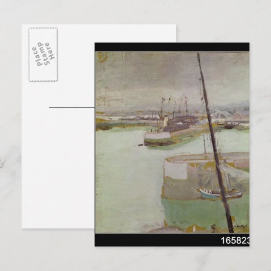 本船港， 1919 ポストカード (正面/裏面)