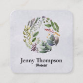 本草学者 スクエア名刺 (正面)