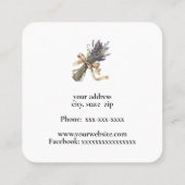 本草学者 スクエア名刺 (裏面)