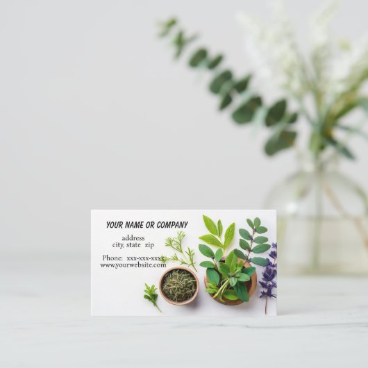 本草学者 名刺 (スタンド正面)